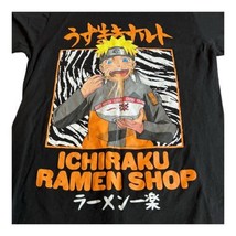 Naruto Shirt Mens Small Black Ichiraku Ramen Shop Shonen Jump Logo Y2K Anime - £14.76 GBP