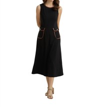 Joseph Ribkoff big pocket flare dress in Black/Tan - size 14 - £130.56 GBP