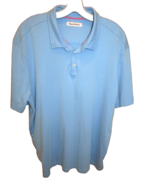 Tommy Bahama Golf Polo Shirt Mens XL Light Blue 100% Cotton Pima - $9.85