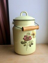 Vintage Retro enamelware enamel Can Container Russia 70 ss - $36.00