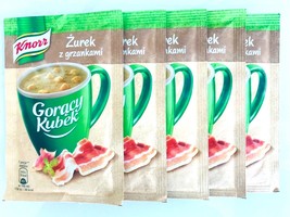 Knorr Goracy Kubek Mug SOUP: ZUREK Sour Rye soup -Made in Poland-Pack of 5 - - $9.41