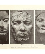 1942 Egypt Portrait Heads from Amarna Historical Print Antique Ephemera ... - €17,04 EUR