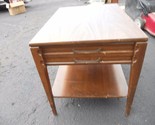 LOCAL PICKUP ANTIQUE Mersman Wood Bed Side End Table Drawer Shelf 60322 - $58.68