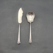 Gorham Plate 1930 LADY CAROLINE Butter Knife And Sugar Spoon Set of 2 VT... - £29.30 GBP