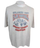 Hanes Heavyweight 50/50 vintage T Shirt Orlando Florida Flag Football 90s - $29.69