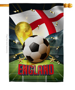 World Cup England House Flag Soccer 28 X40 Double-Sided Banner - £29.55 GBP