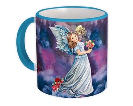 Victorian Angel Flowers : Gift Mug Vintage Retro Religious Cute - £12.69 GBP