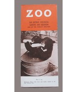 Vintage 1960s SAN ANTONIO ZOO/ WITTE MEMORIAL MUSEUM Texas Travel Brochure - £14.15 GBP