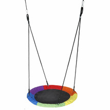 40&quot; Saucer Tree Swing Outdoor Flying Saucer Rope Swing Platform Swing For Kids - £58.34 GBP