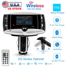 1.5&quot; LCD Car Kit MP3 Player Handsfree FM Transmitter Modulator SD USB Re... - $32.99