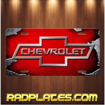 CHEVY BOWTIE Inspired Art on Simulated Steel Aluminum License Plate Tag - £15.36 GBP
