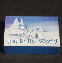 Mr. Christmas Joy to the World matchbox size music Train scene music box - £48.26 GBP