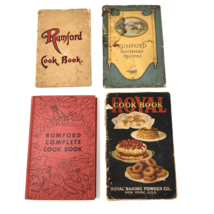 4 VTG Baking Powder Cookbook from Rumford &amp; Royal 1950s Recipes - $19.68