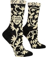 Blue Q Women&#39;s Funny Crew Socks I Made a Good Kid Socks (Women shoe size... - $254.06 MXN