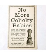 Davidson Rubber Nipple Colick Baby 1897 Advertisement Victorian Medical ... - $19.99