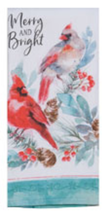 Kaydee designs kitchen towel dual purpose terry Merry &amp; Bright cardinal ... - $167.21 MXN