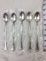 New Oneida Community Patrick Henry Stainless 7.5” Ice Tea Spoons Set Of 5 - $49.08