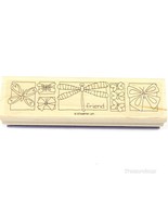 friend ~ dragonfly, butterfly ~  Stampin Up!  Rubber Stamp  wood mounted... - £1.54 GBP