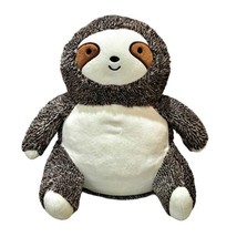 Fat Sloth Plush Daiso Japan Stuffed Animal Super Soft Toy Brown Cream 12 Inch - £13.00 GBP