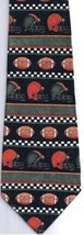 Football Necktie Dino Romera Hand Made 100% Polyester Made in Korea - £11.87 GBP