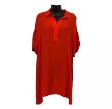 Lumiere red gauze tunic or dress Women’s Size M Medium - $16.82