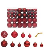  Christmas Bauble Set of 100 Wine Red Polystyrene Small - $2,106.85 MXN