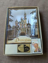 Vintage Disneyland HOUZE ART Glass Trinket Tray Dish Disney Castle w Box... - £19.25 GBP