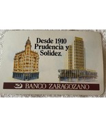 ⭕VTG card pocket calendar 1984 HERACLIO FOURNIER  ADVERTISING BANCO ZARA... - $9.90