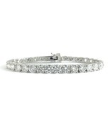 Authenticity Guarantee 
Round Diamond Tennis Bracelet 18K White Gold, 18... - £64,099.60 GBP