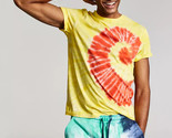 Sun + Stone Men&#39;s Tie-Dyed Spiral T-Shirt in Bright Star Multi-XL - $12.97