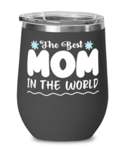 The Best Mom in the world, black Wineglass. Model 60043  - £21.70 GBP