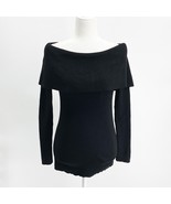 White House Black Market Black Sweater Long Sleeves Bow XS - $34.83