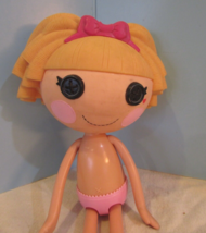 Lalaloopsy 10&quot; YELLOW MOLDED YARN HAIR BUTTON EYES Toddler Doll - $22.50