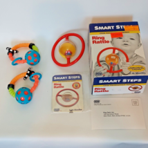 Smart Steps and Sassy RIng Rattle Developmental Toys Set of 3 - £24.78 GBP