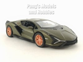 5 inch Lamborghini Sian FKP 37 - 1/40 Scale Diecast Model - Black - £11.64 GBP