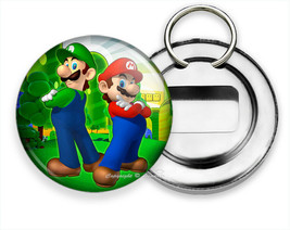 Super Mario And Luidgi Brothers New Beer Bottle Opener Keychain Keyfob Gift Idea - £11.86 GBP