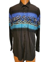 Vintage Roper Western Shirt Mens Large Aztec Long Sleeve Snap Front Cotton - £21.16 GBP