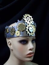 Fun Steampunk Tiara Crown Cog Gears Industrial Science Fiction Victorian... - $12.36 CAD