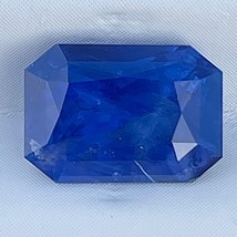 Ceylon Natural Blue Sapphire 2.96 Cts Radiant Cut Loose Gemstone for Ring - £719.42 GBP
