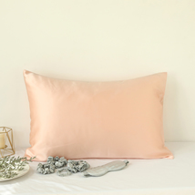 Salmon Pink Luxury Pure Mulberry Silk Pillowcase | Queen | Drape Collection - £92.83 GBP+