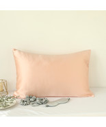 Salmon Pink Luxury Pure Mulberry Silk Pillowcase | Queen | Drape Collection - $119.99+