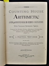 1884 Antique Business Math Book Owned Joseph Fess Gates Ny Basket Maker Vgc - £36.85 GBP