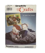 Simplicity Crafts Teddy Bear Sewing Pattern #7474 By Faith Van Zanten - $2.65 CAD