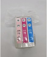 (3) Epson 78 Cyan Light Magenta Magenta Ink Cartridge OEM Genuine Sealed - $19.75