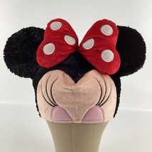 Walt Disney Parks Minnie Mouse Plush Ears Hat Souvenir Red Polka Dot Bow... - $29.65