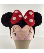Walt Disney Parks Minnie Mouse Plush Ears Hat Souvenir Red Polka Dot Bow... - $40.53 CAD