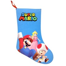 Super Mario Princess Peach Toad 17 inch Felt Christmas Stocking - £13.30 GBP