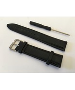 Genuine Leather Black For Galaxy Watch Huawei Watch Strap 19mm  - £23.83 GBP