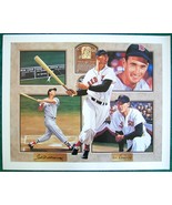 RED SOX TED WILLIAMS By DANNY DAY, SIGNED by BOTH, LITHOGRAPH - PRICE REDUCED - $384.20