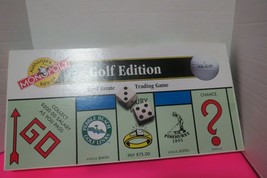 Monopoly 1996 Golf Edition Board Game Authorized Edition Complete In Box - £17.18 GBP